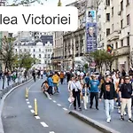Stylish Monochrome Calea Victoriei 아파트